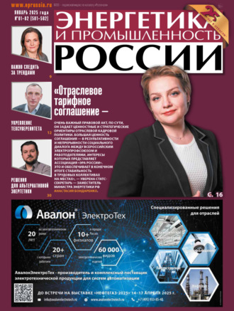 Обложка книги «Энергетика и промышленность России №01-02/2025»