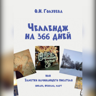 Обложка книги «ЧЕЛЛЕНДЖ НА 366 ДНЕЙ, или Заметки начинающего писателя Часть 1»
