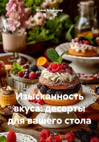 Обложка книги «Изысканность вкуса: десерты для вашего стола»