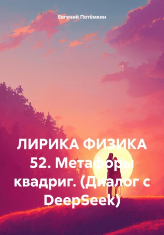 Обложка книги «ЛИРИКА ФИЗИКА 52. Метафоры квадриг. (Диалог с DeepSeek)»