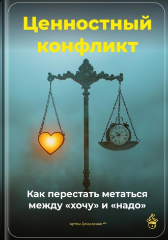 Обложка книги «Ценностный конфликт: Как перестать метаться между «хочу» и «надо»»