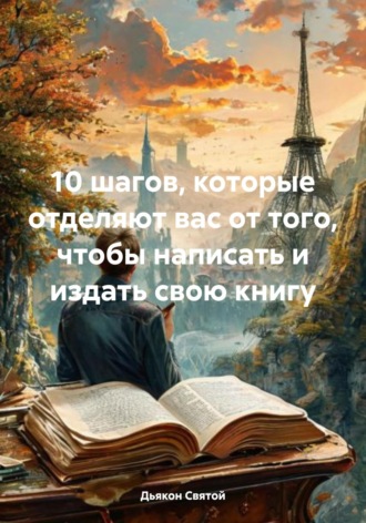 Обложка книги «10 шагов, которые отделяют вас от того, чтобы написать и издать свою книгу»