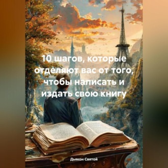 Обложка книги «10 шагов, которые отделяют вас от того, чтобы написать и издать свою книгу»