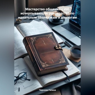 Обложка книги «Мастерство общения с ИИ: исчерпывающее руководство по идеальным подсказкам и диалогам»