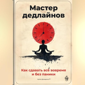 Обложка книги «Мастер дедлайнов: Как сдавать всё вовремя и без паники»