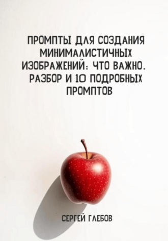 Обложка книги «Промпты для создания минималистичных изображений: что важно. Разбор и 10 подробных промптов»
