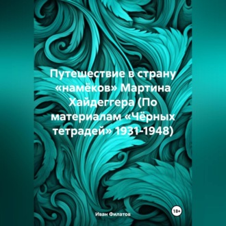 Обложка книги «Путешествие в страну «намёков» Мартина Хайдеггера (По материалам «Чёрных тетрадей» 1931-1948)»