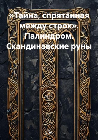 Обложка книги ««Тайна, спрятанная между строк». Палиндром. Скандинавские руны»