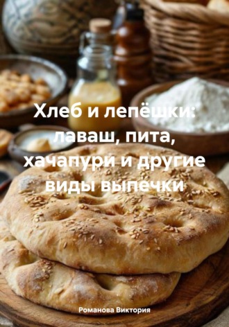 Обложка книги «Хлеб и лепёшки: лаваш, пита, хачапури и другие виды выпечки»