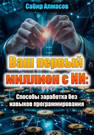 Обложка книги «Ваш первый миллион с ИИ: Способы заработка без навыков программирования»