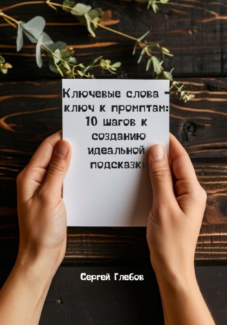 Обложка книги «Ключевые слова—ключ к промптам: 10 шагов к созданию идеальной подсказки»