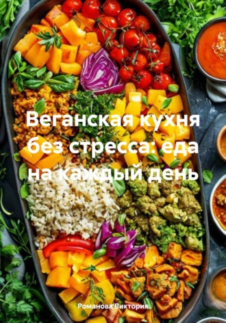 Обложка книги «Веганская кухня без стресса: еда на каждый день»