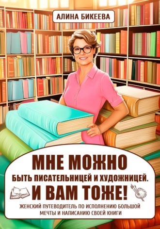 Обложка книги ««МНЕ МОЖНО быть писательницей и художницей. И вам тоже!» Женский путеводитель по исполнению большой мечты и написанию своей книги»