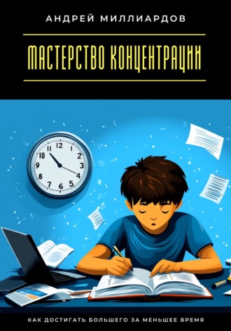 Обложка книги «Мастерство концентрации. Как достигать большего за меньшее время»