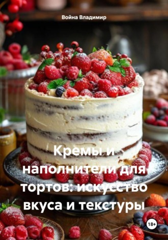 Обложка книги «Кремы и наполнители для тортов: искусство вкуса и текстуры»