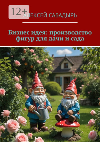 Обложка книги «Бизнес идея: производство фигур для дачи и сада»