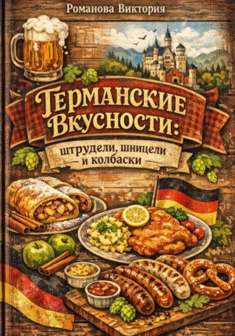 Обложка книги «Германские вкусности: штрудели, шницели и колбаски»