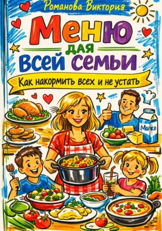Обложка книги «Меню для всей семьи: как накормить всех и не устать»