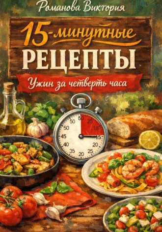 Обложка книги «15-минутные рецепты: ужин за четверть часа»