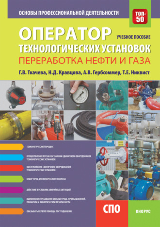 Галина Викторовна Ткачева. Оператор технологических установок (специальность Переработка нефти и газа ). Основы профессиональной деятельности. (СПО). Учебное пособие.