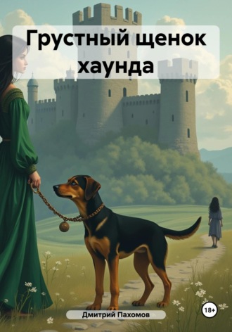 Грустный щенок хаунда. 