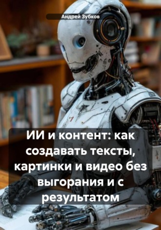 Обложка книги «ИИ и контент: как создавать тексты, картинки и видео без выгорания и с результатом»