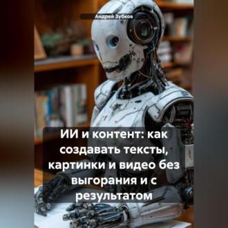 Обложка книги «ИИ и контент: как создавать тексты, картинки и видео без выгорания и с результатом»