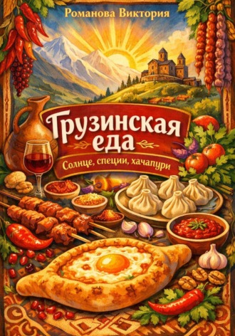 Обложка книги «Грузинская еда. Солнце, специи, хачапури»