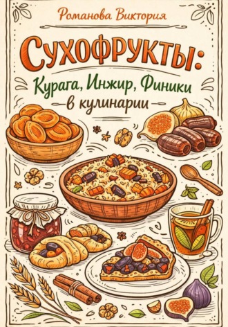 Обложка книги «Сухофрукты: курага, инжир, финики в кулинарии»