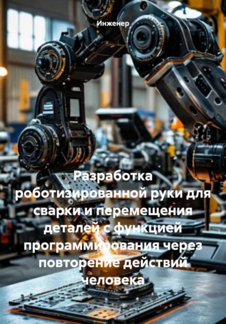 Обложка книги «Разработка роботизированной руки для сварки и перемещения деталей с функцией программирования через повторение действий человека»