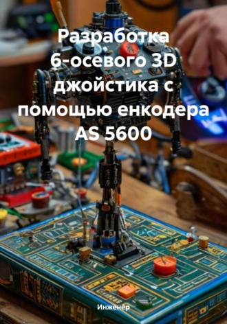 Обложка книги «Разработка 6-осевого 3D джойстика с помощью енкодера AS 5600»