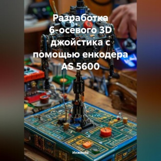 Обложка книги «Разработка 6-осевого 3D джойстика с помощью енкодера AS 5600»