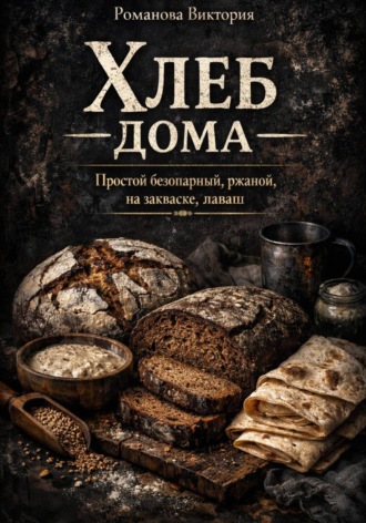 Романова Виктория. Хлеб дома — простой безопарный, ржаной, на закваске, лаваш