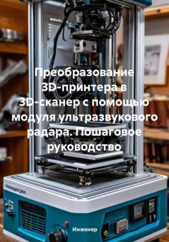 Обложка книги «Преобразование 3D-принтера в 3D-сканер с помощью модуля ультразвукового радара. Пошаговое руководство»