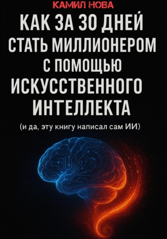 Обложка книги «Как за 30 дней стать миллионером с помощью искусственного интеллекта. И да, эту книгу написал сам ИИ»
