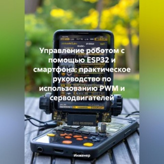 Обложка книги «Управление роботом с помощью ESP32 и смартфона: практическое руководство по использованию PWM и серводвигателей»