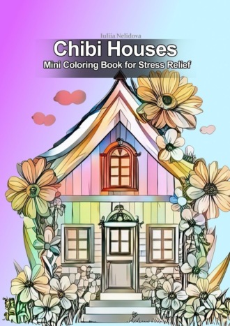 Обложка книги «Chibi Houses. Mini Coloring Book for Stress Relief»