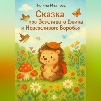 Обложка книги «Сказка про Вежливого Ёжика и Невежливого Воробья»