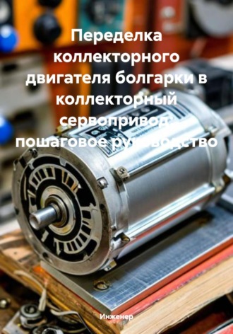 Обложка книги «Переделка коллекторного двигателя болгарки в коллекторный сервопривод: пошаговое руководство»
