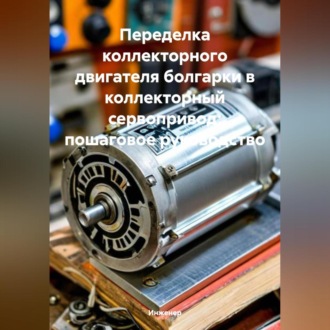 Обложка книги «Переделка коллекторного двигателя болгарки в коллекторный сервопривод: пошаговое руководство»
