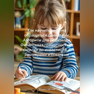 Обложка книги «Как научить ребенка обращаться с деньгами: Алгоритм для родителей. Финансовая грамотность от копилки до инвестиций. С примерами и советами.»
