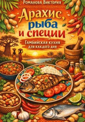 Обложка книги «Арахис, рыба и специи: Гамбийская кухня для каждого дня»