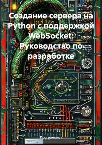 Обложка книги «Создание сервера на Python с поддержкой WebSocket: Руководство по разработке»