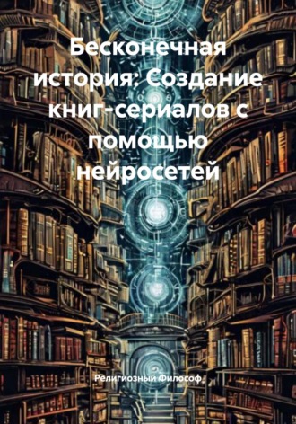 Обложка книги «Бесконечная история: Создание книг-сериалов с помощью нейросетей»