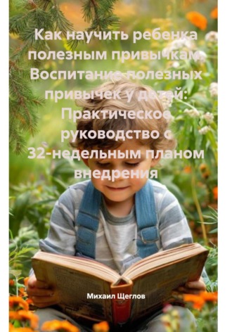 Обложка книги «Как научить ребенка полезным привычкам. Воспитание полезных привычек у детей: Практическое руководство с 32-недельным планом внедрения»