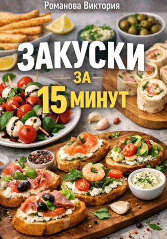 Обложка книги «Закуски за 15 минут»