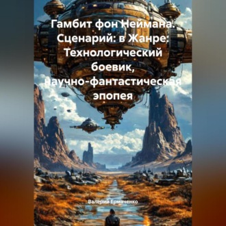 Обложка книги ««Гамбит фон Неймана» Сценарий: в Жанре:Технологический боевик / научно-фантастическая эпопея»