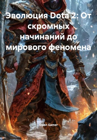 Обложка книги «Эволюция Dota 2: От скромных начинаний до мирового феномена»