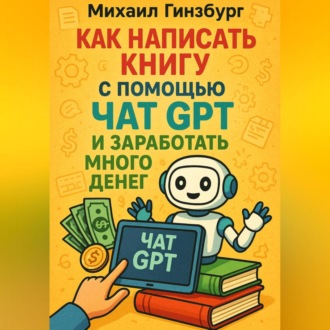 Обложка книги «Как написать книгу с помощью чат gpt и заработать много денег»