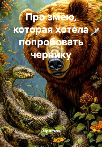 Обложка книги «Про змею, которая хотела попробовать чернику»